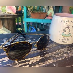 CELINE Womens CL41373 ANT 85 Round Tortoise Sunglasses Brown 48mm (MSRP $480)